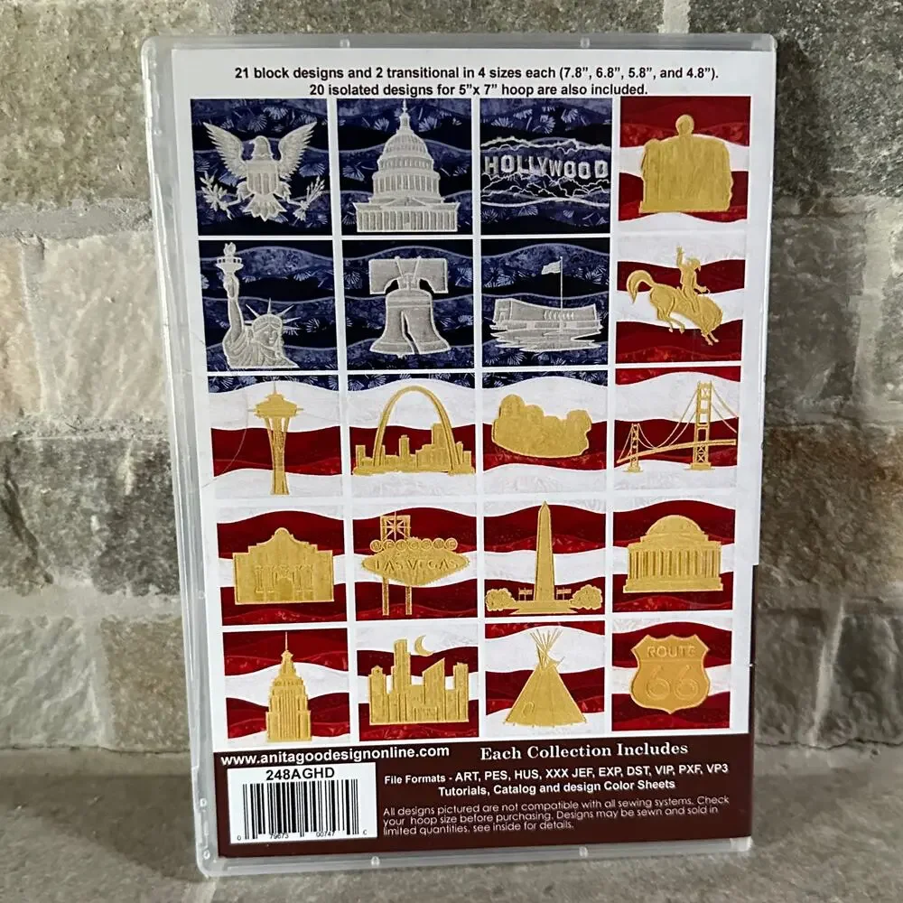 American Landmarks Mix Match Quilting DVD Anita Goodesign